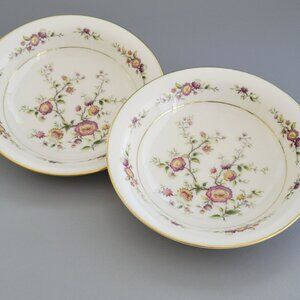 Noritake Asian Song Cereal Soup Bowl Set of 2, Off White, Pink & Purple Floral